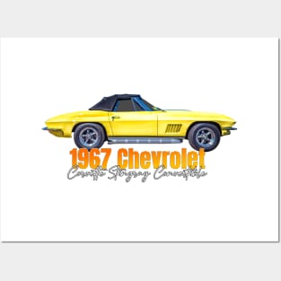 1967 Chevrolet Corvette Stingray Convertible Posters and Art